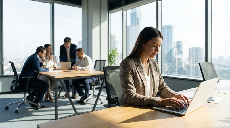 Profesional trabajando