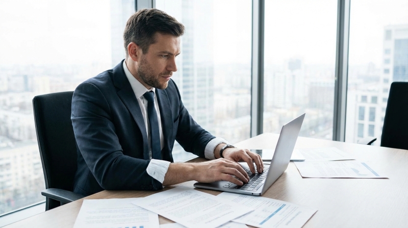 Profesional trabajando