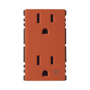 Toma de Corriente Dúplex / Tierra Aislada / 10A 127V / Embornamiento a Tornillo / Color Naranja / Simon 25 Plus