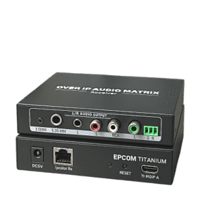 Receptor Extensor Matriz de Audio IP TT-MOIP-A | HDMI sobre IP | Conexión Uno a Uno, Uno a Muchos y Muchos a Muchos | Distancia 120m con Cat6/6A/7 | Formatos PCM 2.0 | Protección ESD y Rayos | Cascada de Conmutacion