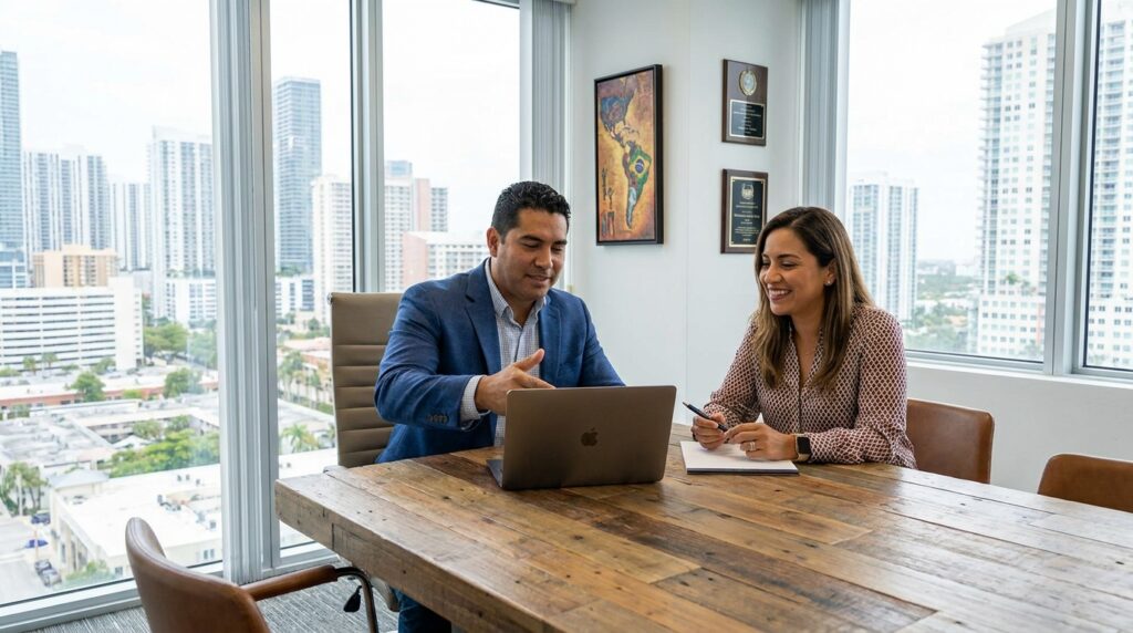 Profesionales trabajando