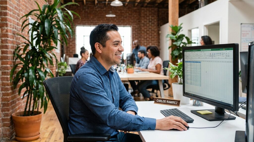 Profesional trabajando