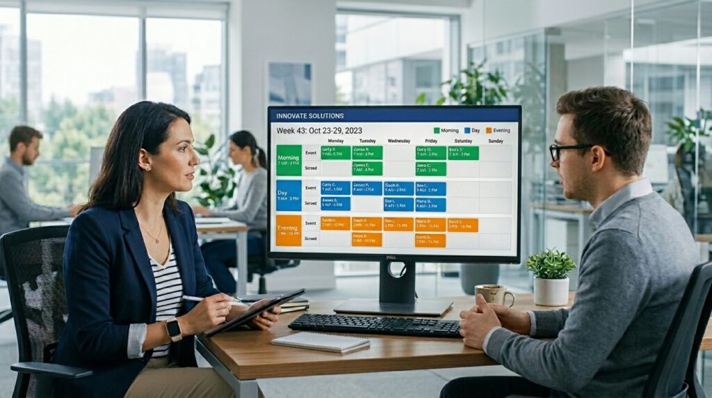 Calendario de turnos laborales
